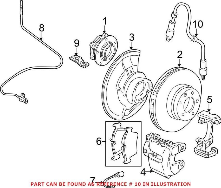 BMW Brake Hose - Front 34326751398